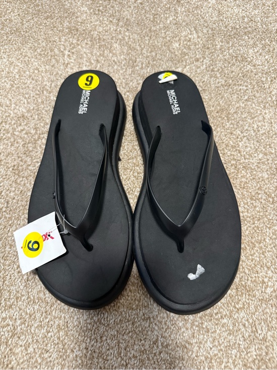 Michael Kors Shoes - Michael Kors Black Platform Flip Flops
